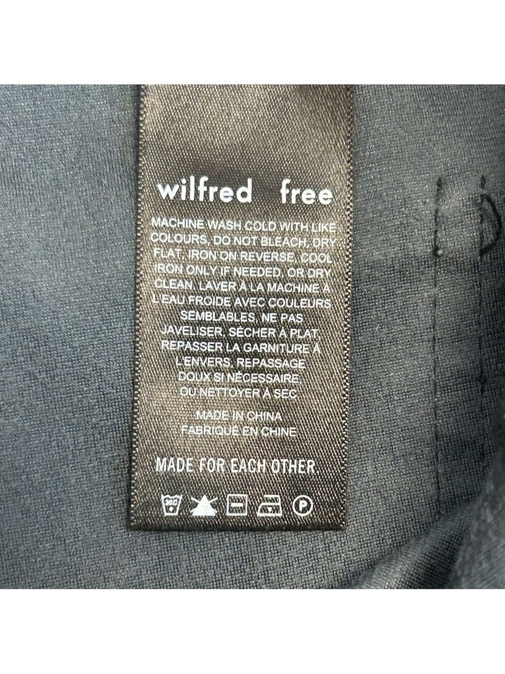 Aritzia Wilfred Adrienne Faux Leather Pleather Vegan Skinny Pant Black Sz 6 - Picture 11 of 14